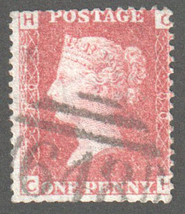 Great Britain Scott 33 Used Plate 80 - CH - Click Image to Close